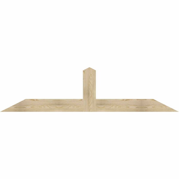 Ekena Millwork Portland Rough Sawn Timber Gable Bracket, Douglas Fir, 84"W x 21"H x 2"D x 6"F, 6/12 Pitch GBW084X21X0206POR00RDF - main